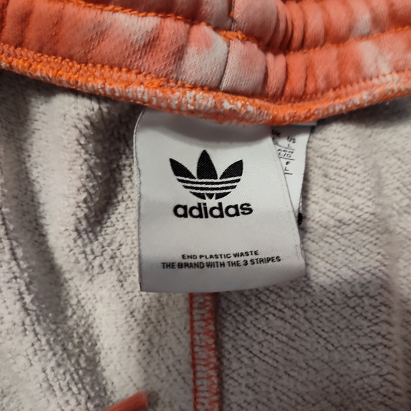 Adidas Pink and White Tie-Dye Shorts - Picture 3 of 4